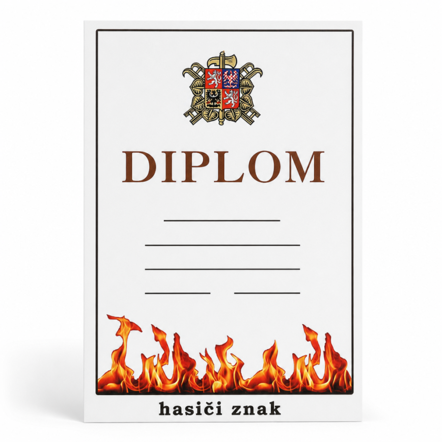 Diplom hasiči znak