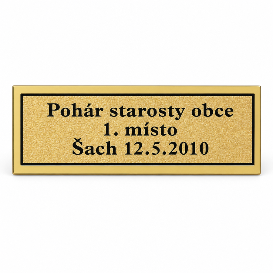 Štítek samolepící zlatý